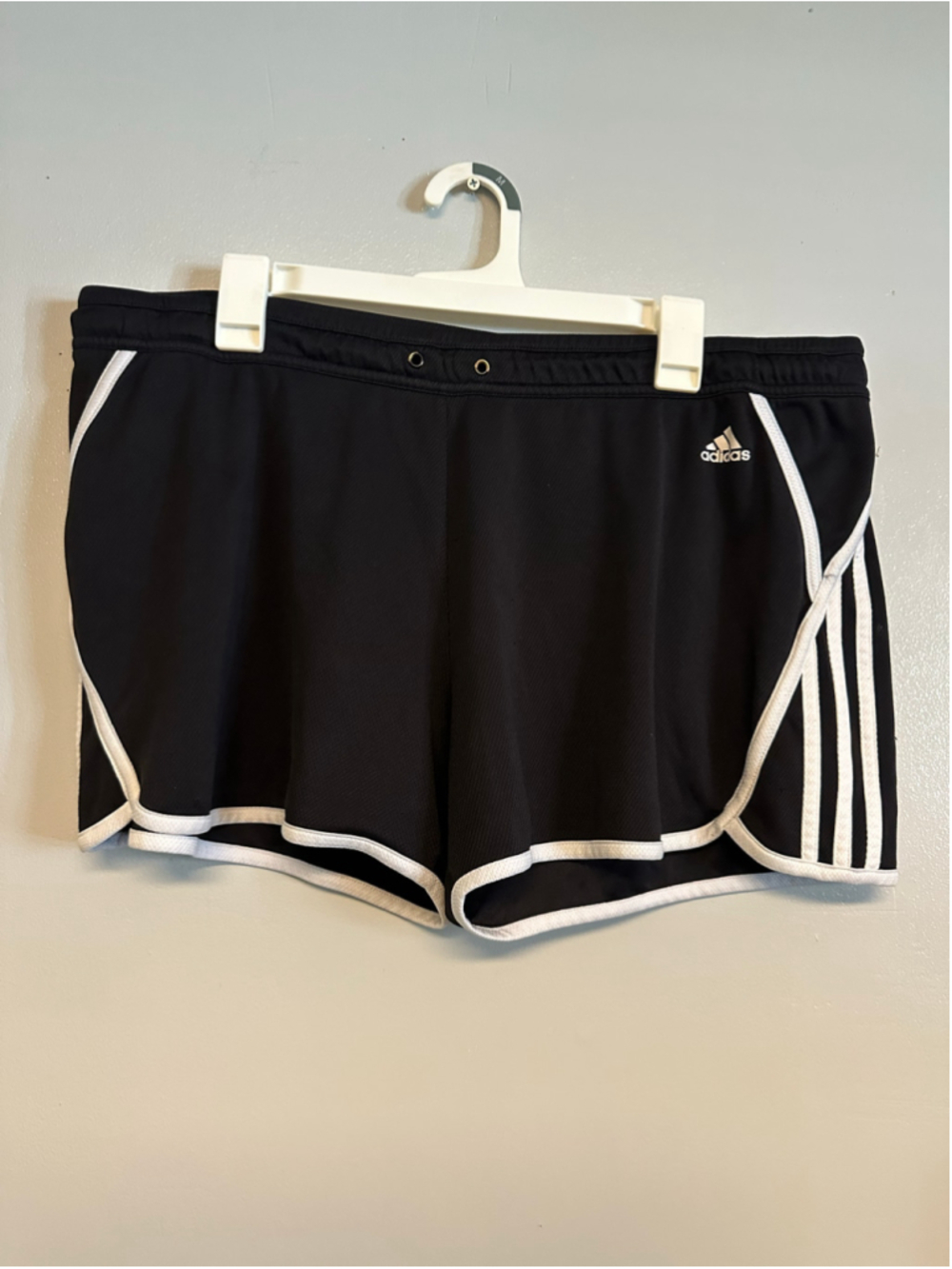 Adidas Athletic Shorts Size Large Black and White